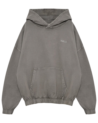 Halo - Dhobi Boxy Hoodie - Gunmetal